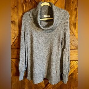 Anthropologie Gray Cowl Neck Sweater